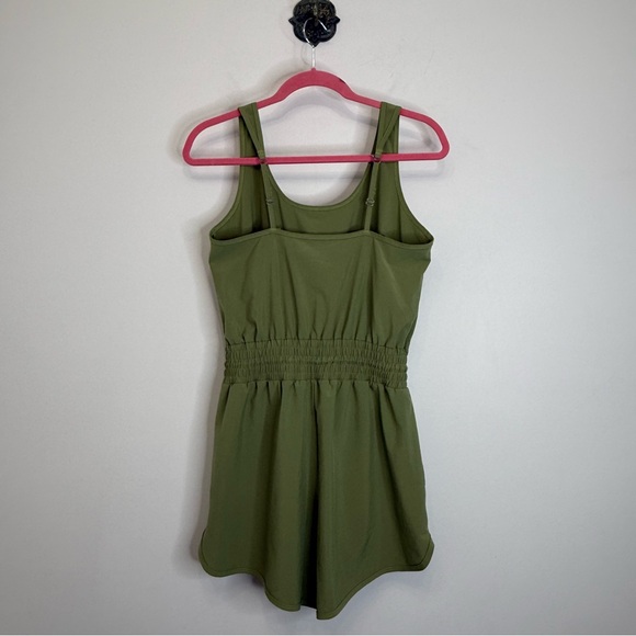Abercrombie & Fitch Green Athletic Shorts Romper Women's Small Travel Athletic - Picture 4 of 13